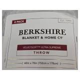 Berkshire Blanket & Home Co Velvetsoft Ultra Supreme Throw 2-pack 60" x 70"