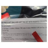Gift Bag And Gift Tag Set with Inserted Drawstring Ribbon 58-piece