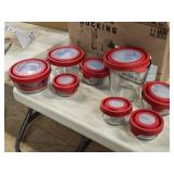Lot of (10) Anchor Hocking® Glass Storage Container with Lid