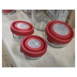 Lot of (10) Anchor Hocking® Glass Storage Container with Lid