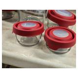 Lot of (10) Anchor Hocking® Glass Storage Container with Lid
