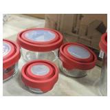 Lot of (10) Anchor Hocking® Glass Storage Container with Lid