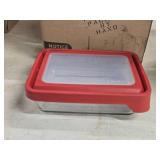 Lot of (5) Anchor Hocking® Glass Storage Container with Lid