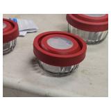 Lot of (9) Anchor Hocking® Glass Storage Container with Lid