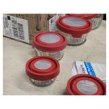 Lot of (9) Anchor Hocking® Glass Storage Container with Lid