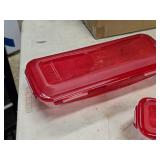 Lot of (3) Lock n Lock® Plastic Storage Containers - Egg Holder, Butter Dish, Large Rectangle