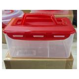 Lock n Lock® Plastic Storage Container with Multiple Pull-Out Storage and Carry Handle