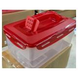 Lock n Lock® Plastic Storage Container with Multiple Pull-Out Storage and Carry Handle