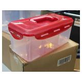 Lot of (2) Lock n Lock® Plastic Storage Containers with Multiple Compartments