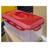 Lot of (2) Lock n Lock® Plastic Storage Containers with Multiple Compartments