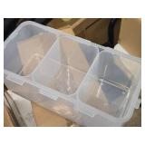 Lot of (2) Lock n Lock® Plastic Storage Containers with Multiple Compartments