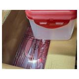 Lot of (2) Lock n Lock® Plastic Storage Containers with Multiple Compartments