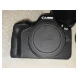 Canon EOS R100 Camera with Camera Shoulder Bag, Canon 55-210 Lens, Canon 18-45 Lens, Memory Card, Battery and Charger