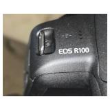 Canon EOS R100 Camera with Camera Shoulder Bag, Canon 55-210 Lens, Canon 18-45 Lens, Memory Card, Battery and Charger
