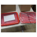 Lot of (2) Food Flex Large Flat Food Storage Containers
