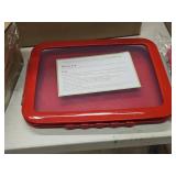 Lot of (2) Food Flex Large Flat Food Storage Containers