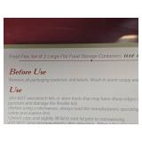 Lot of (2) Food Flex Large Flat Food Storage Containers