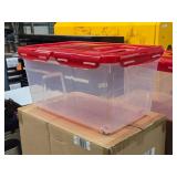 Lock n Lock® Plastic Storage Container with Two Handles and Wheels