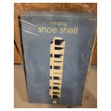 Easy Hang Extra Closet Rod and Hanging Shoe Shelf Organizer Set