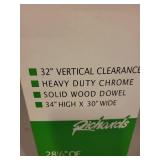 Easy Hang Extra Closet Rod and Hanging Shoe Shelf Organizer Set