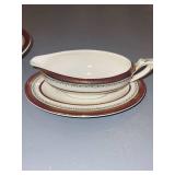 Royal Crown Staffordshire Lidded Tureen and Gravy Boat Set