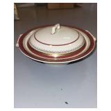 Royal Crown Staffordshire Lidded Tureen and Gravy Boat Set