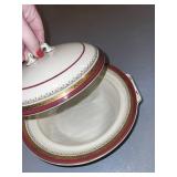 Royal Crown Staffordshire Lidded Tureen and Gravy Boat Set