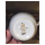 Collection of 8 Vintage Bone China Teacup and Saucer Sets with Floral Patterns - England