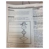 Set of 3 Vintage Square Glass Ceiling Light Covers with Hardware