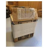 Set of 6 Clear Apple-Shaped Glass Plates