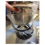 Classic Fondue Set with Stainless Steel Pot, Ceramic Insert, and 6 Forks