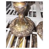 Pair of Vintage Viking Weighted Sterling Silver Candlestick Holders