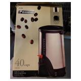 Lot of 2 Large Coffeemakers: Everstar 40-Cup and West Bend 36-Cup