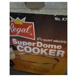 Regal SuperDome Cooker 5.5 Quart Electric with Basket in Original Box