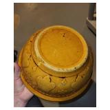 Pair of Vintage Yellowware Mixing Bowls