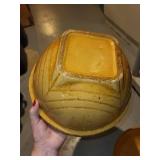 Pair of Vintage Yellowware Mixing Bowls