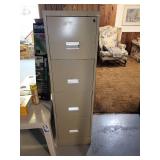 4-Drawer Metal Filing Cabinet, 52in Tall