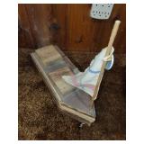 Decorative Nautical Set: Wooden Sailboat, Seagull Sculpture, and Bronze Baby Shoe