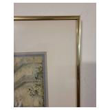 Pair of Framed Impressionist Art Prints Including Renoir Street Scene