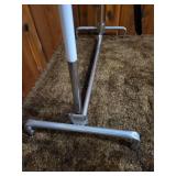 Metal Garment Rack with Overhead Shelf