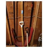 Collection of 3 Snow Shovels and Pushers Assorted Styles