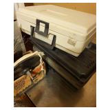 Dunlap 1/4 HP Bench Grinder with Wire Wheels, Buffing Pads, and Accessory Cases