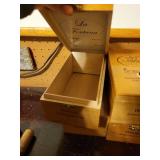 Set of 4 La Fontana Vintage Wooden Cigar Boxes