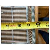 Vintage Metal Wire Storage Basket with Handles 11x11x9 Inches