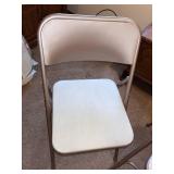 Pair of Samsonite Folding Metal Chairs with Cushioned Seats