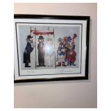 Framed Ota Bican Signed Limited Edition Print 484/1000, 22" x 18"