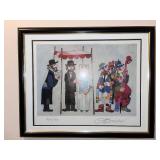 Framed Ota Bican Signed Limited Edition Print 484/1000, 22" x 18"