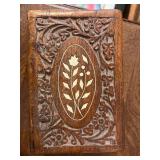 Lot of 3 Collectible Art Pieces: Wolf Original Soapstone, Amethyst Mine Panorama, and Cuba Drummer Sculpture