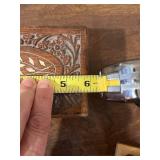 Lot of 3 Collectible Art Pieces: Wolf Original Soapstone, Amethyst Mine Panorama, and Cuba Drummer Sculpture