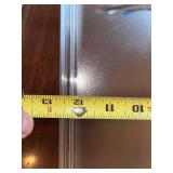 Set of 3 Lucite Serving Trays with Fish Print and Ice Bucket